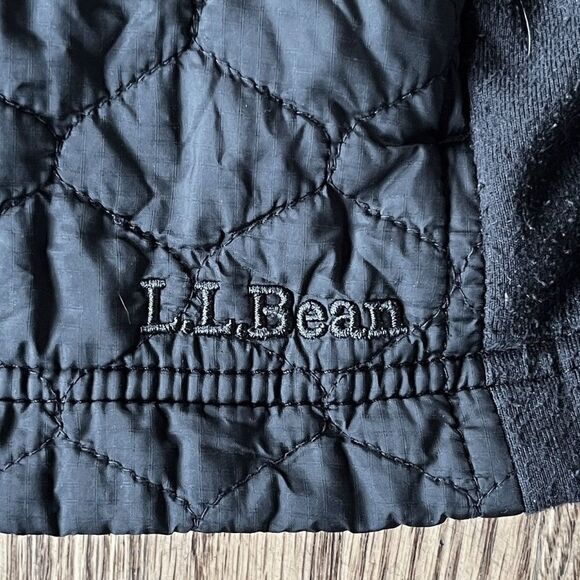 L.L. Bean Black Quilted Winter Jacket Coat Women's Size Small - Picture 3 of 8
